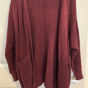 MAROON CARDIGAN